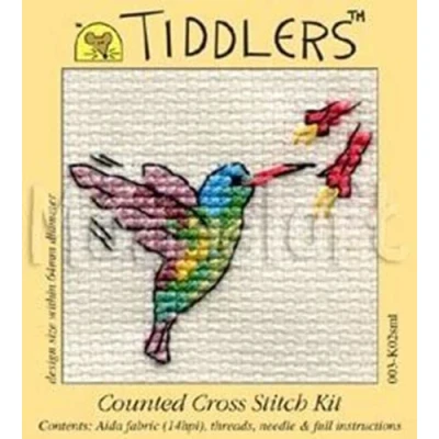 Image of Mouseloft Tiddlers Cross Stitch Kit Little Hummingbird
