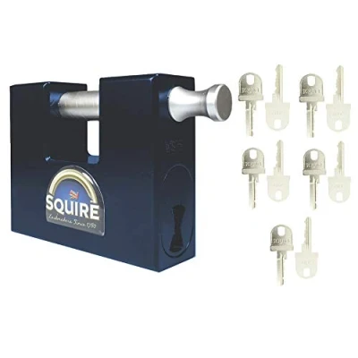 Image of Squire WS75 Container/Chain Padlock High Security CEN 4 Rated 10 x Keys Supplied