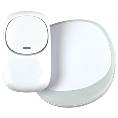 Image of Mercury Single Receiver Wireless Plug in Doorbell with LED Alert &amp; Volume Control White