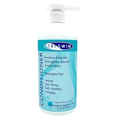 Image of TRISWIM Hair Conditioner For Swimmers After Swim Care Moisturizing Detangling Regenerating Vegan Conditioners Active People (946 ml)
