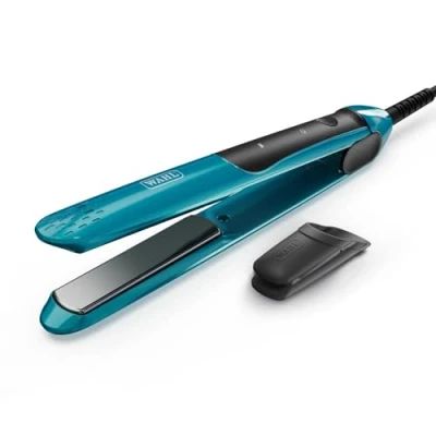Image of Wahl Pro Glide Straightener Cool Teal, Special Edition Colour Pro, Hair Straighteners, Adjustable Digital Temperature, 150C 210C, Ultra Fast Heat Up, Ceramic Coated Plates