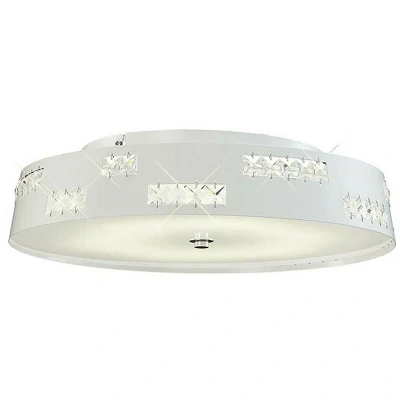 Image of Phoenix Flush Ceiling 18W LED 4000K White/Crystal