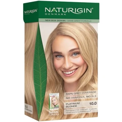 Image of Platinum Blonde Natural Hair Dye 10.0 Permanent No Ammonia