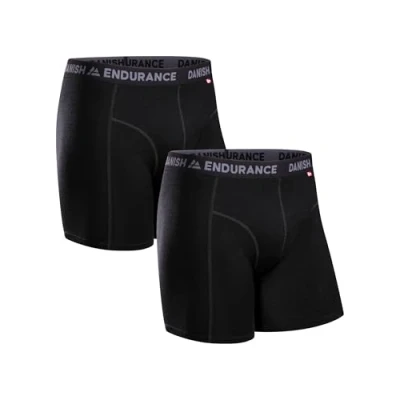 Image of DANISH ENDURANCE 2 Pack Thermal Merino Wool Underpants, Breathable Boxers, for Men