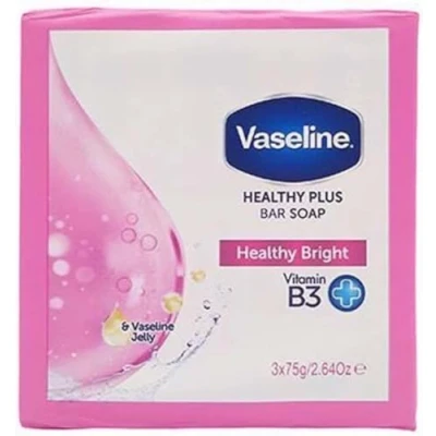 Image of Vaseline Healthy Bright Bar of Soap with Vitamin B3 3X75g
