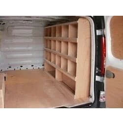 Image of Flat Packed Van Shelving Racking to fit Renault Trafic SWB L1 Plywood System Tool Storage Unit OS UK