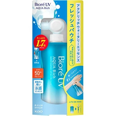 Image of Biore UV Aqua Rich Watery Essence Fresh Pouch 120g SPF50+・PA++++