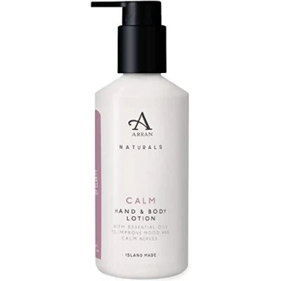 Image of Arran Sense of Scotland Naturals Calm Soothing Hydrating Lavender &amp; Chamomile Hand and Body Lotion Fast Absorbing Non Greasy Vegan Cruelty Free