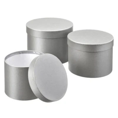 Image of OASIS Symphony Lined Florist Hat Boxes Set of 3 Matte Grey