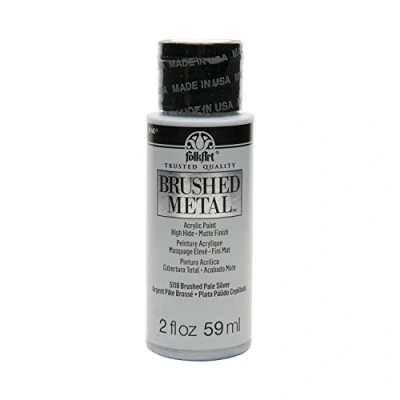 Image of Folkart Acrylic Paint, Silver, 2 oz