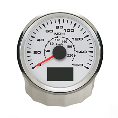 Image of ELING Universal GPS Speedometer Gauge 160MPH 220KM/H Trip Counter Odometer For Car Racing Motorcycle 85mm 9 32V (WS)