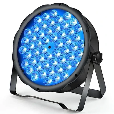 Image of BETOPPER Stage Lights Strobe LED Par 54 * 1.5w RGB 3 in 1 DMX512 Lightweight Disco Light DJ for Party Wedding Club Bars Show