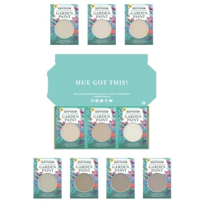 Image of Rust Oleum Garden Paint in Matt Finish Restful Neutrals Tester Box