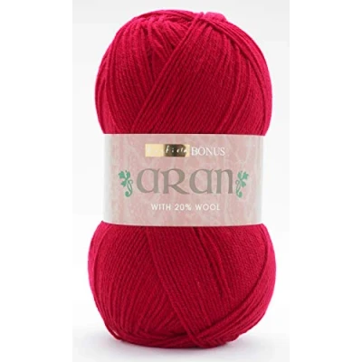 Image of Sirdar (Hayfield) Bonus Aran Wool Knitting Yarn Cherry 950 per 400g ball
