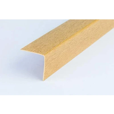 Image of Wood Effect Plastic PVC Corner 90 Degree Angle Trim 2.5 Meters Various Sizes Cezar by TMW Profiles (25mm x 25mm 2.5M, Mountain Oak)