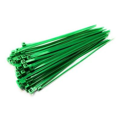 Image of Cable Ties 300mm x 4.8mm Strong Nylon Zip (100, Green)