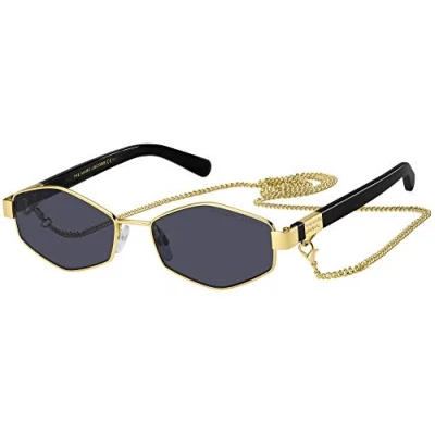 Image of Sunglasses Marc jacobs 496/s col. j5g/ir Woman Round Gold