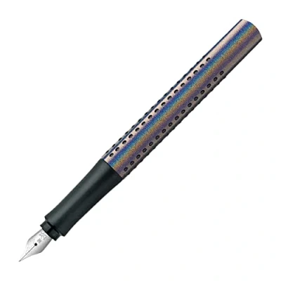 Image of Faber Castell Fountain pen Grip Edition Glam M nib, Silver colour