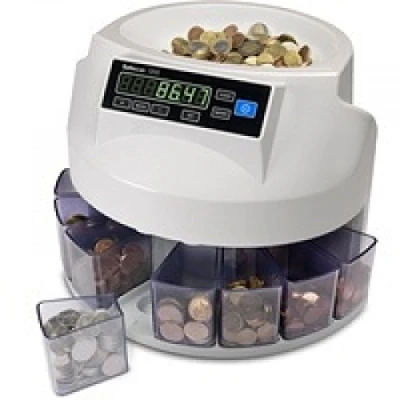 Image of Safescan Automatic Coin Counter and Sorter for EUR