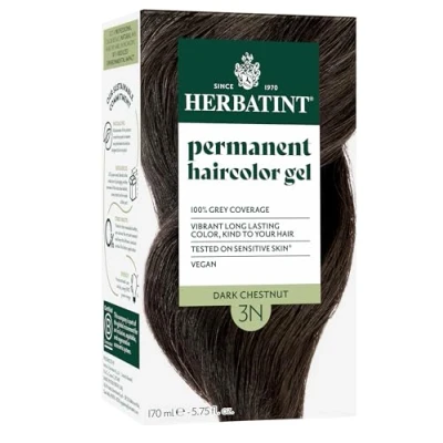 Image of (2 Pack) Herbatint Dark Chestnut Hair Colour 120ml 2 PACK BUNDLE