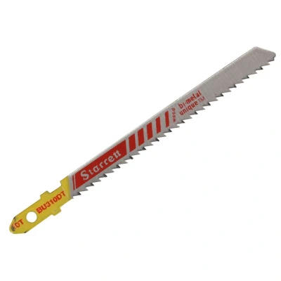 Image of Starrett Wood Cutting Jigsaw Blades 5 Pack BU310DT Unified Shank Bi Metal Saw Tapered Blade Clean Cuts Compatible With Bosch Dewalt Hitachi Festool Milwaukee