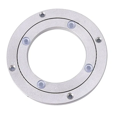 Image of Heavy Duty Aluminium Alloy Rotating Bearing Turntable Round Dining Table Smooth Swivel Plate (Size : 4inch)