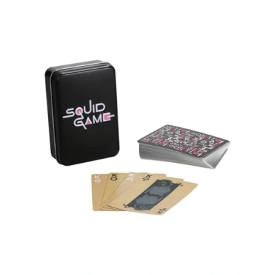 Image of Paladone Squid Game Illustrated Playing Cards Officially Licensed Netflix Classic Card in Collectible Tin, Iconic Games Designs and Characters, Gift for Fans