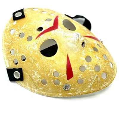 Image of Jason Hockey Friday 13th Halloween Scary Mask Adult Killer Horror Prop Night Fancy Dress