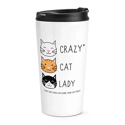 Image of Crazy Cat Lady Travel Mug Cup