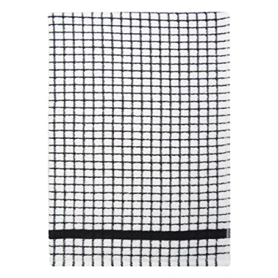 Image of Samuel Lamont &amp; Sons Poli Dri Tea Towel Black, Size 50cm x 70cm, 100% Cotton Terry Towelling, Ultra absorbent Super Soft, Machine washable, One