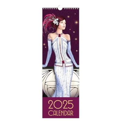 Image of Claire Coxon Art Deco 2025 Slim Wall Calendar
