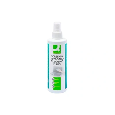 Image of Q Connect Screen and Keyboard Cleaning Fluid 250ml KF04502