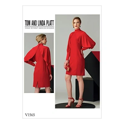 Image of Vogue Patterns Misses Dress, Tissue, Multi Colour, 20 x 0.5 25 cm