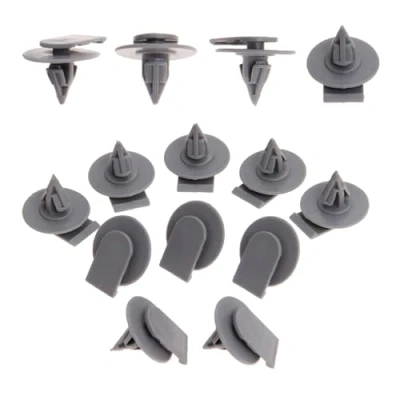 Image of Mtsooning 40PCS Wheel Arch Trim Clips, Universal Auto Fixing Clips Plastic Nylon Rivet Exterior Side Moulding Replacement for R50 R52 R53 R56
