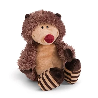 Image of NICI 49149 Cuddly Hedgehog Hetch Hogan 20cm Brown Dangling Sustainable Made Plush, Cute Soft Toy to Cuddle and Play with, for Children &amp; Adults, Gift idea