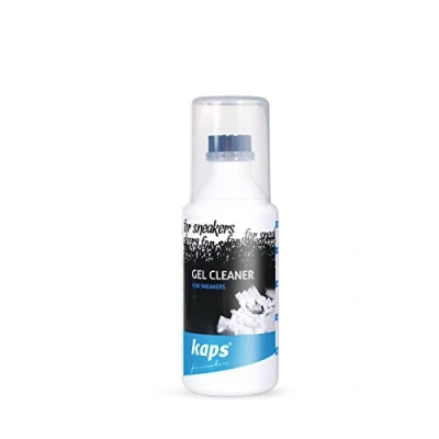 Image of Kaps Gel Cleaner for Sneakers and Casual Shoes with Brush Applicator, Leather Textile Suede Nubuck Canvas, 100.00ml, Transparent (Neutral)