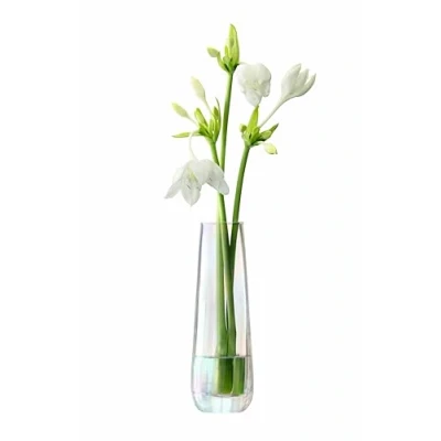 Image of LSA Pearl Vase H20cm Mother of 1 Unit Mouthblown &amp; Handmade Glass Hand Painted PE21