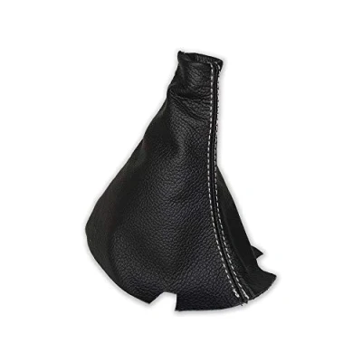 Image of The Tuning Shop Ltd 5 speed Gear Gaiter Compatible with Citroen C3 Picasso Leather White Stitching