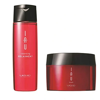 Image of Lebel IAU Cleansing Relaxment Hair Shampoo 200ml &amp; Mask 170g Set (Green Tea Set)