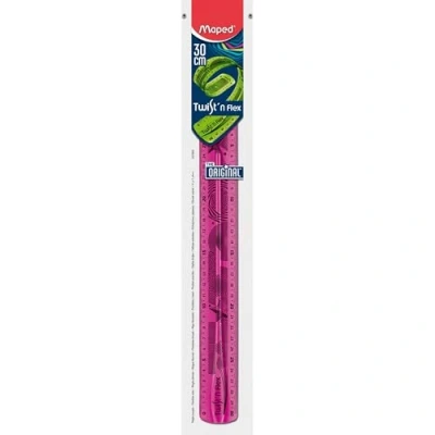 Image of MAPED Twist&#039;n flex ruler 30 cm. assorted colours (blue, green, pink)