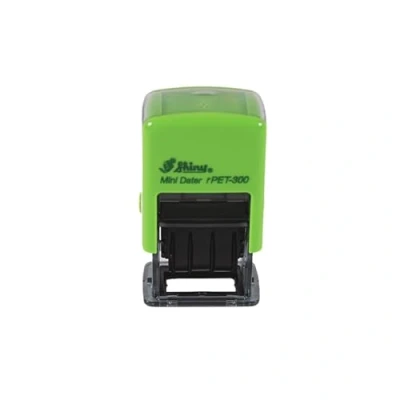 Image of Cathedral Products Self Inking Date Stamp 3.8mm Character Height, Green