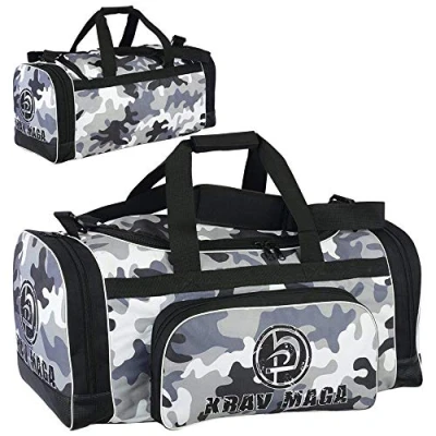 Image of Krav Maga Black Sports Duffel Kit Bag Camo Edition New