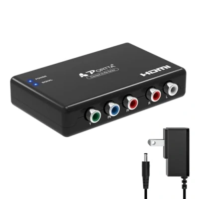 Image of Portta PETRHP V1.3 Component RGB Plus R/L to HDMI Converter Support 1080i for DVD PS3 Not Windows 10