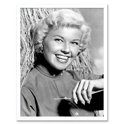 Image of Wee Blue Coo Hollywood Publicity Shot Doris Day Art Print Framed Poster Wall Decor 12X16 Inch