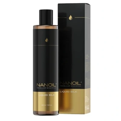 Image of Nanoil Liquid Silk Micellar Shampoo 300ml Rich in Silk, Smoothness and Softness, Resilience, Clean Hair Scalp