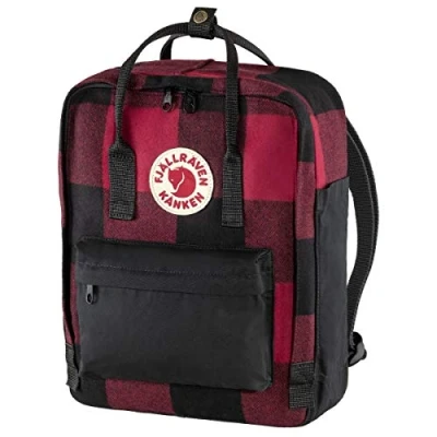 Image of Fjallraven F23330 320 550 Kånken Re Wool, Red/Black, One Size
