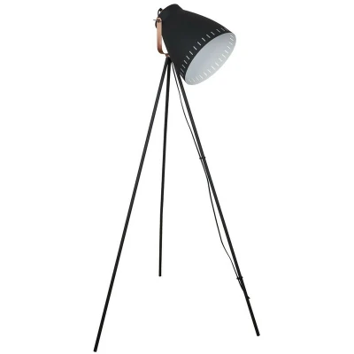Image of Italux Lighting Industrial and Retro Floor Lamp Graphite, Red Copper 1 Light with Graphite Shade, E27 ITLML HN3068 B+RC