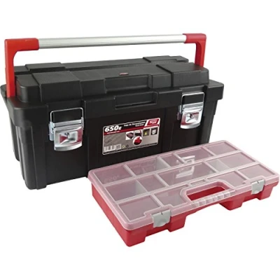 Image of Tayg 8910188 Plastic Aluminium Tool Box mod. 650 E, Black