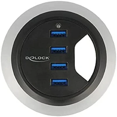 Image of USB HUB 62868 Delock 4 Port USB3.0 Desktop mounting