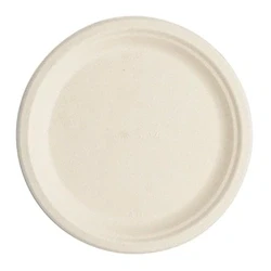 Image of Vegware Compostable Nourish Moulded Fibre Plate Natural 9&quot; (500 pack)